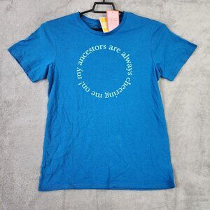 Unisex JZD Blue Ancestors Shirt Short Sleeve Latino Heritage Month Size S